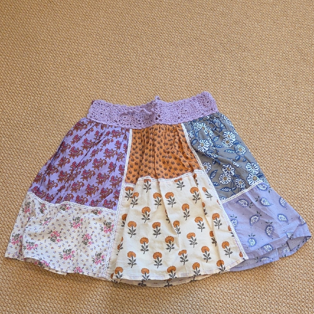 Zara Kids Multicolor Patchwork Skirt